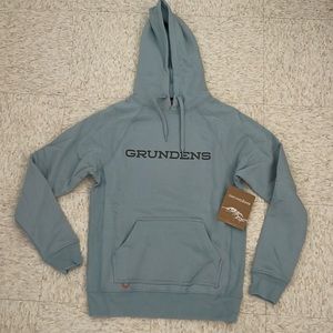 Womens Grundens hoodie xs surf blue